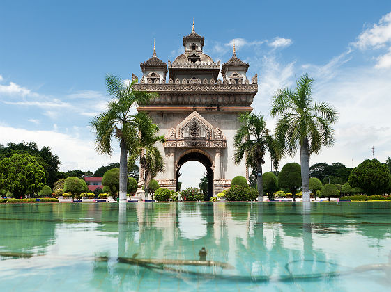 Patuxai (porte de la victoire), Vientiane - Laos
