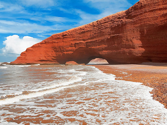 Plage de Legzira, Maroc