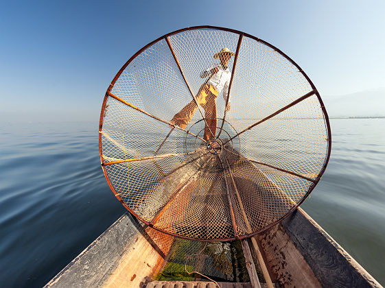 Pêcheur sur le lac Inle - Birmanie