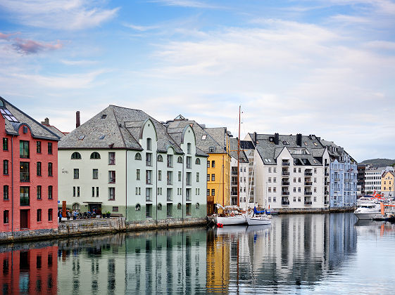 Ville d'Alesund - Norvège