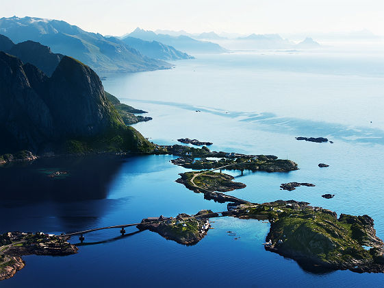 View of Reine from Reinebringen (448 m above sea level) Lofoten Islands, Norway - Mattias Fredriksson - VisitNorwaycom