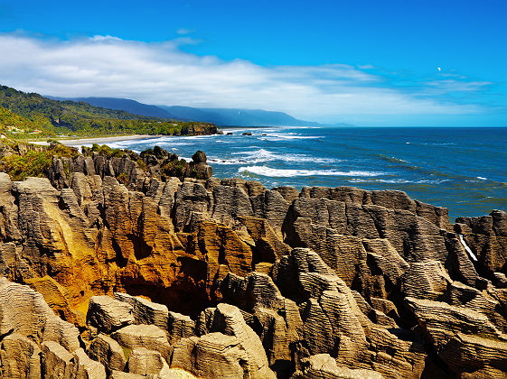 Nouvelle Zélande - Formation pancake rocks à Punakaiki