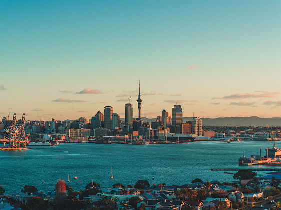 Vue panoramique d'Auckland 