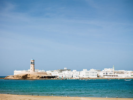 Asie Centrale - Vue sur le port de la ville Sur, près de Muscat
