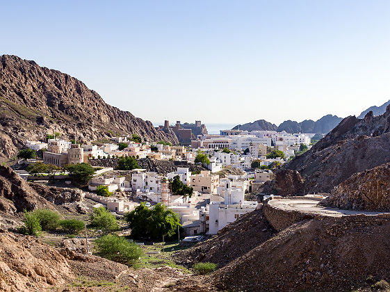 Vue panoramique sur Mascate - Oman