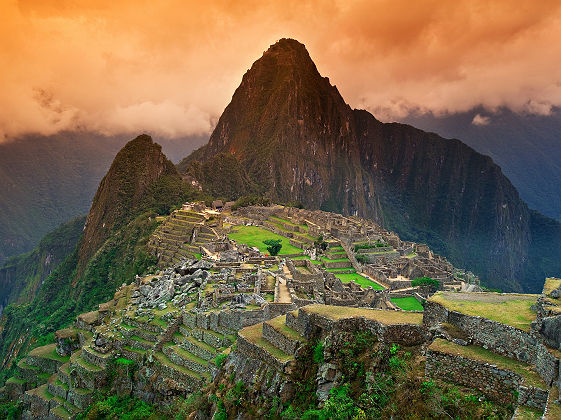 Vue de la cité perdue inca du Machu Picchu près de Cusco, au Pérou