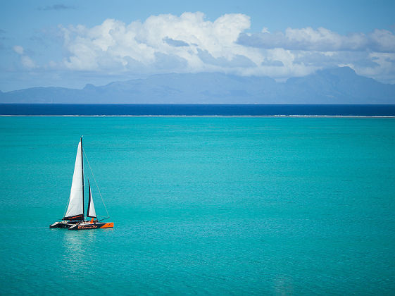 Catamaran en Polynésie