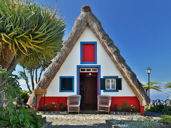 Maison traditionnelle à Santana, Madère - Portugal
