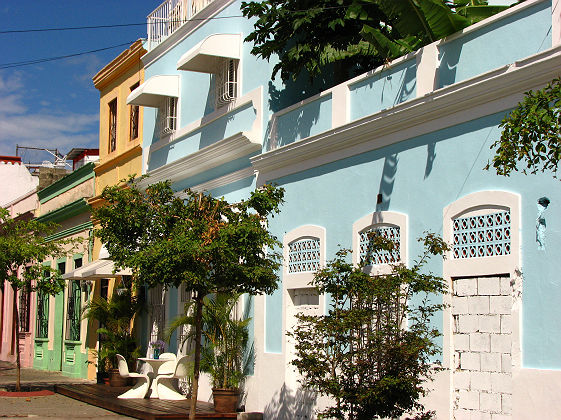 Maisons colorées à Saint Domingue - République Dominicaine