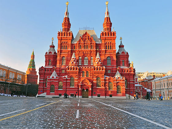 Russie - Musée de l'Histoire sur la place rouge à Moscou