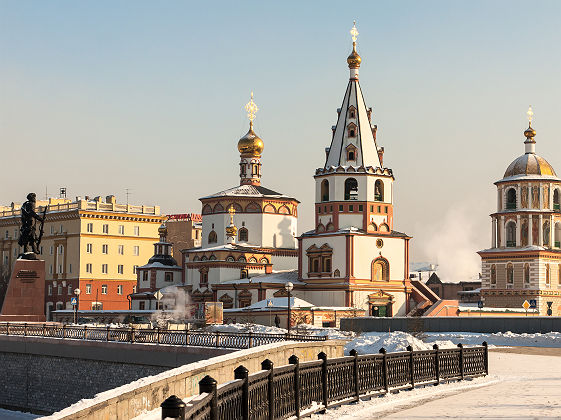 Russian orthodox churches in Siberia Irkutsk