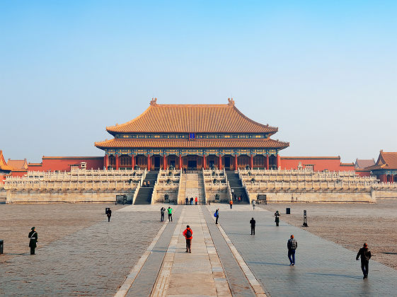 Chine -Vue sur la Cité Interdite à Pékin