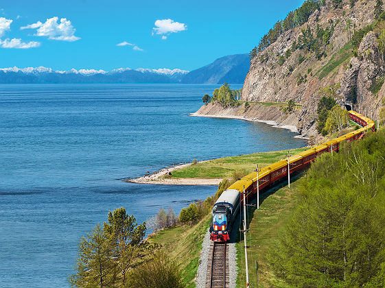 Transsibérien - Les voies ferrées de Moscou à Pékin qui longent le lac Baikal