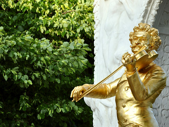 Mémorial du compositeur Johann Strauss II à Vienne - Autriche