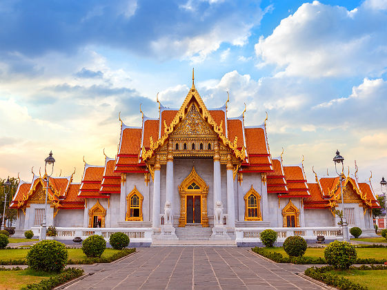 Le Wat Benchama Bophit à Bangkok - Thaïlande