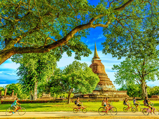Temple Chana Songkhram, Parc Historique Sukhothai - Thaïlande