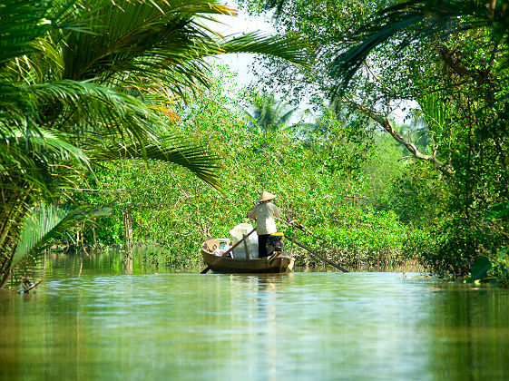 Barque sur le Delta du Mekong - Vietnam