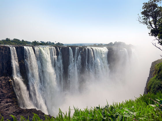 Vue des chutes Victoria - Zimbabwe