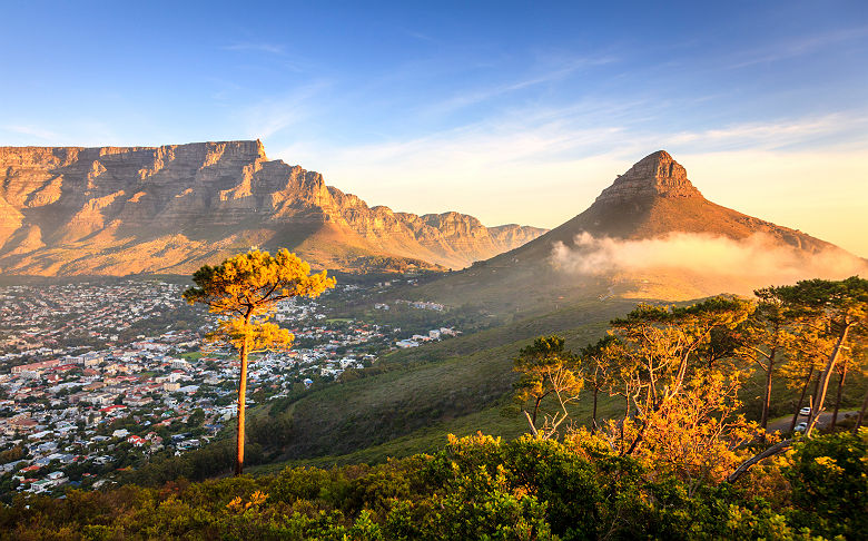 Montagnes de Lions Head - Afrique du Sud