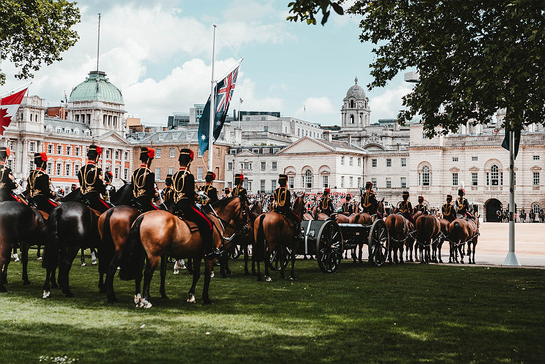 Horse Guard Parade, à l'est de St James's Park, Wetminster, Londres - Angleterre, Royaume-Uni