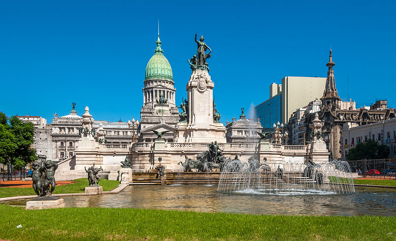 Batiment du Congrès à Buenos Aires - Argentine