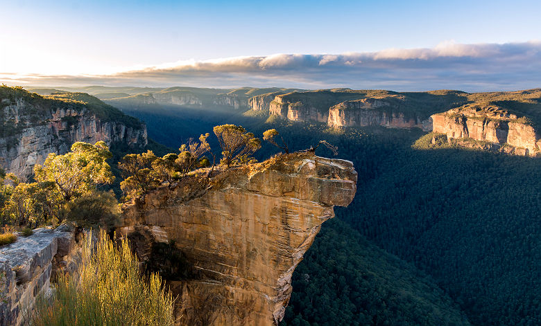 Vue sur les Blue Mountains, Hanging Rock - Australie