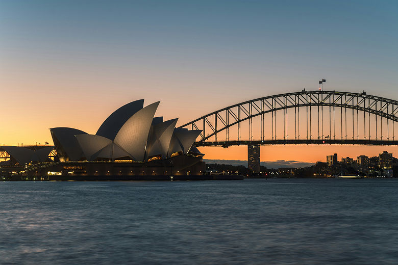 Opéra de Sydney au coucher du soleil
