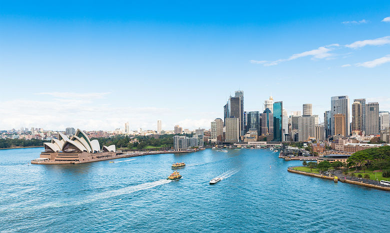 Australie - Vue sur les grattes-ciel et le Sydney Opera House