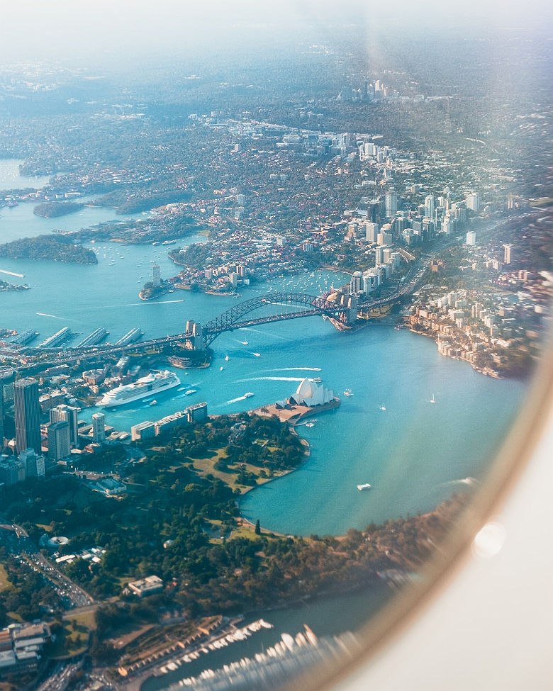 Sydney vue d'avion