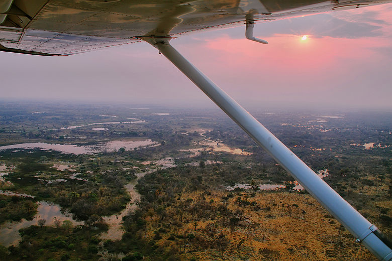 Delta d'Okavango en avion