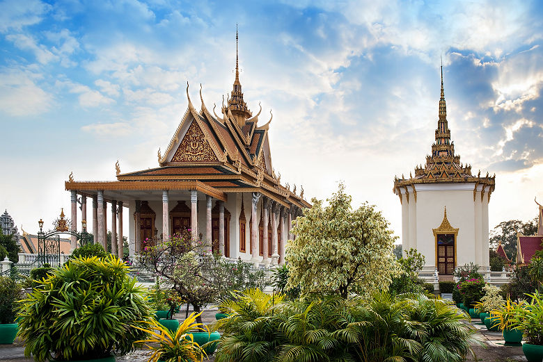 Wat preah Keo, la pagode d'argent, Palais Royal, Phnom Penh - Cambodge