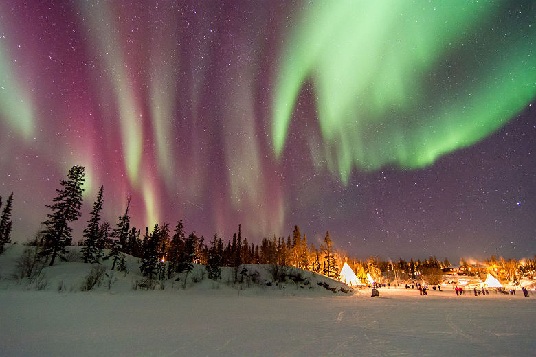 Aurore Boréale dans la région de Yellowknife