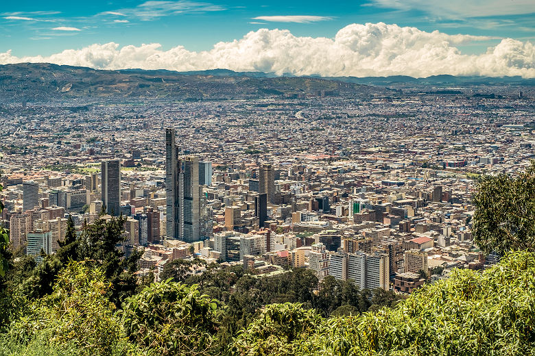 Vue sur la ville de Bogota - Colombie