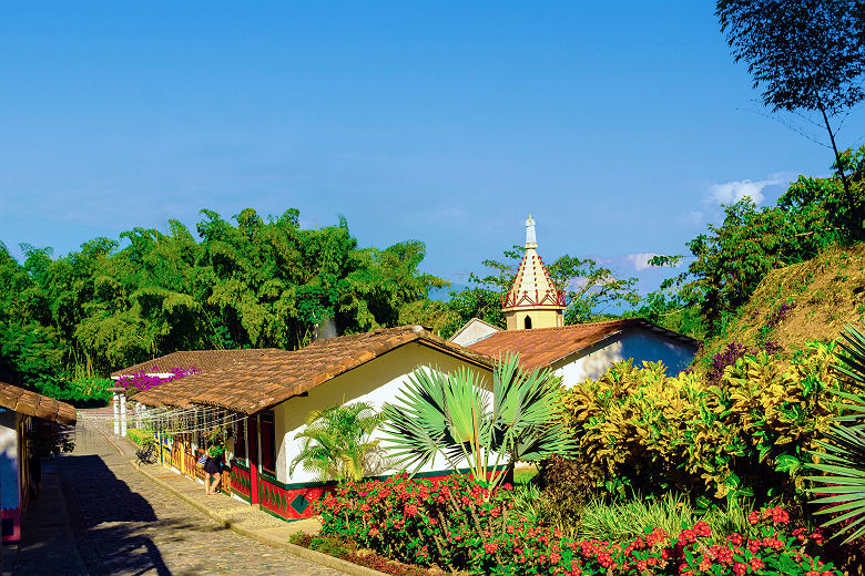 Hameau de la cordillère du Quindio