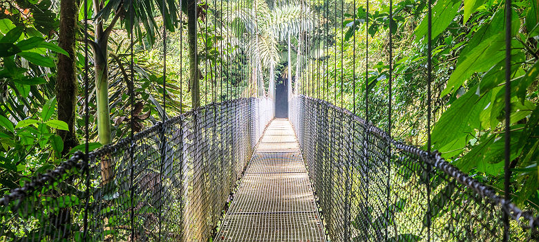 Pont suspendu du parc Arenal - Costa Rica