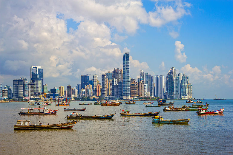 Vue sur Panama City et son port - Panama