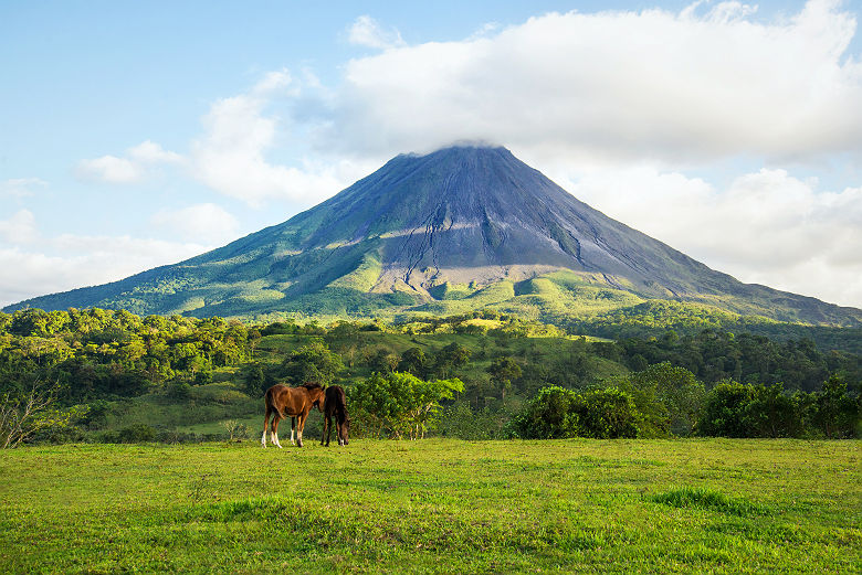 Costa Rica - Vue sur le volcan Arenal