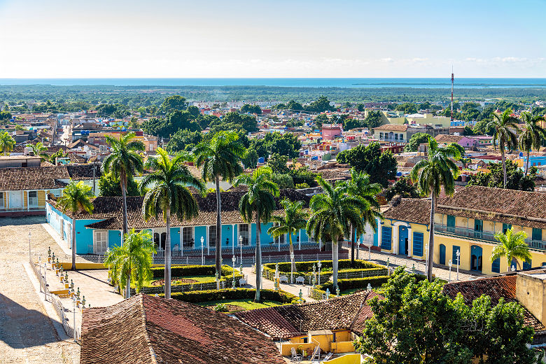 Parc public de la plaza Mayor de Trinidad - Cuba