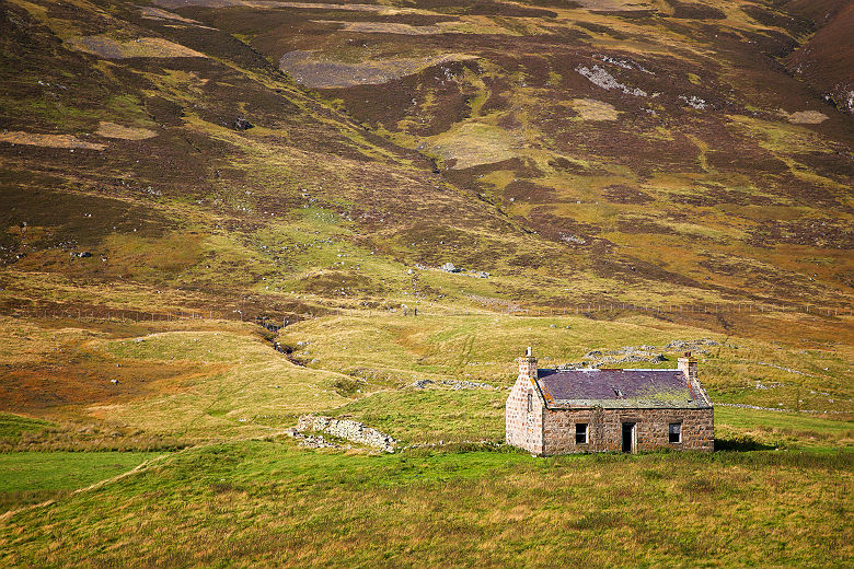 Maisonnette dans le parc National de Cairngorms- Ecosse, Royaume-Uni