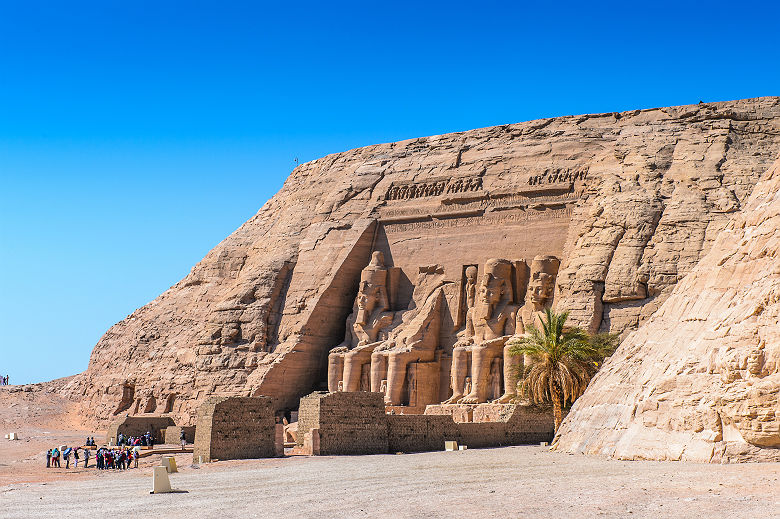 Egypte - Vue sur le temple de Ramsès II à Abu Simbel