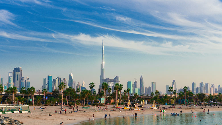 Vue sur Dubaï