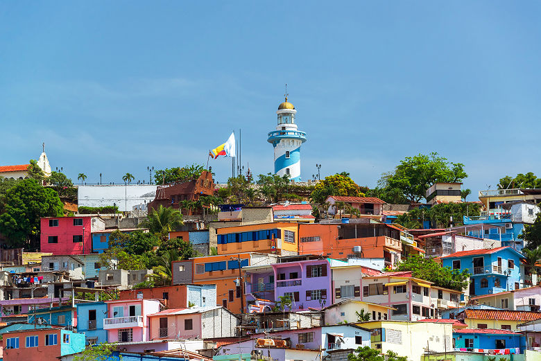 Coline et phare de Guayaquil - Equateur