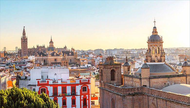 Panorama du centre historique de Séville - Espagne