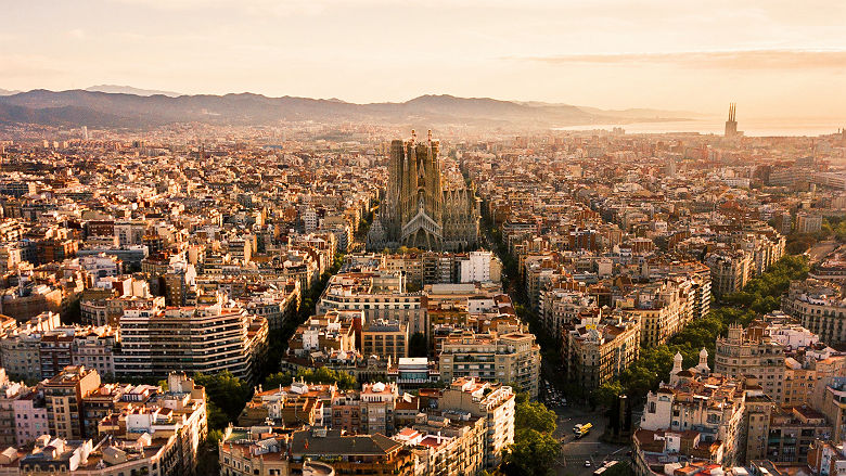 Vue de la ville de Barcelone