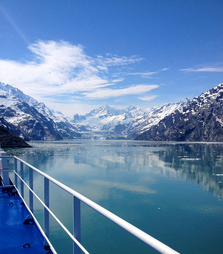 Alaska - Vue sur le parc national de Glacier Bay depuis un bateau