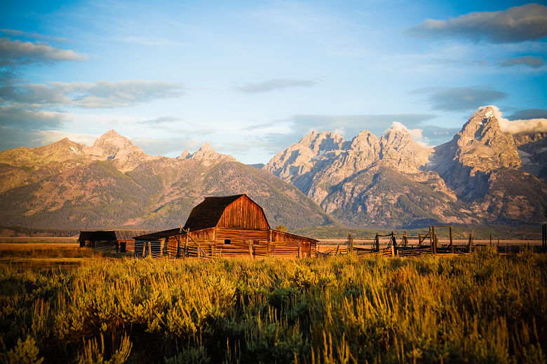 Etats-Unis - Grange Moulton près du parc national Grand Teton