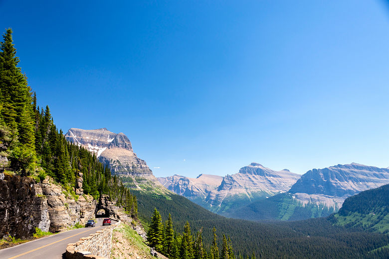 Etats-Unis - Sur la route au parc national de Glacier