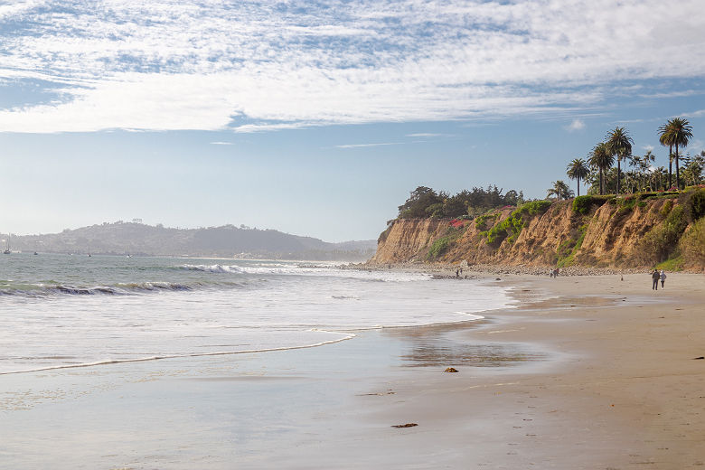 Balade sur la plage à Santa Barbara