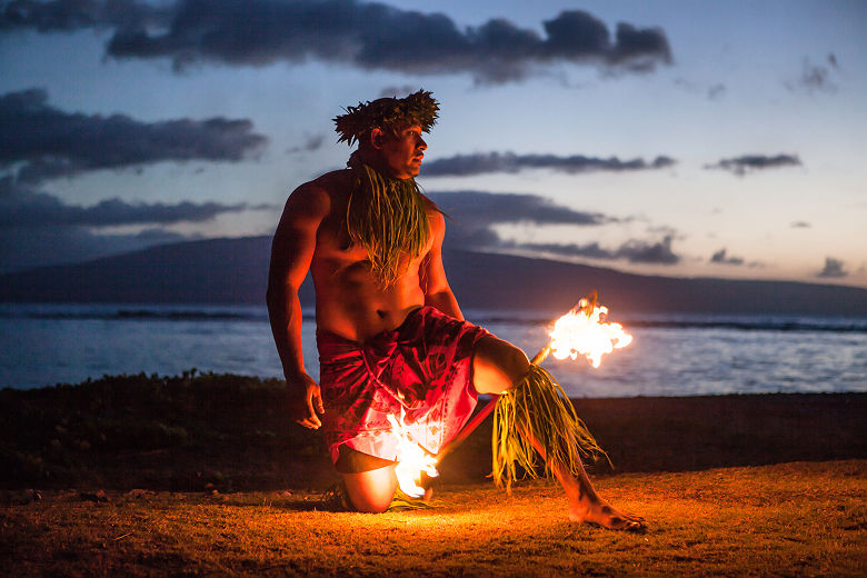 Polynésie - Portrait d'un danseur samois à Maui