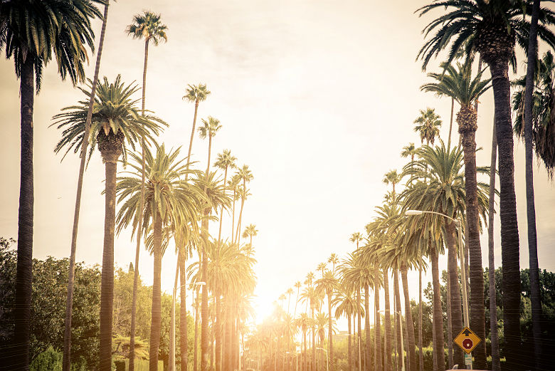 Los Angeles - Vue de Santa Monica au coucher de soleil